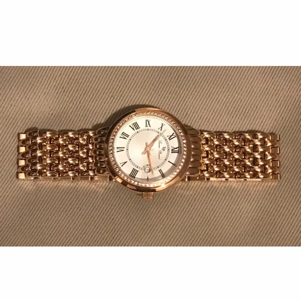 Lucien Piccard Women's Watch Fantasio Quartz Crystal Accented Bracelet Watch